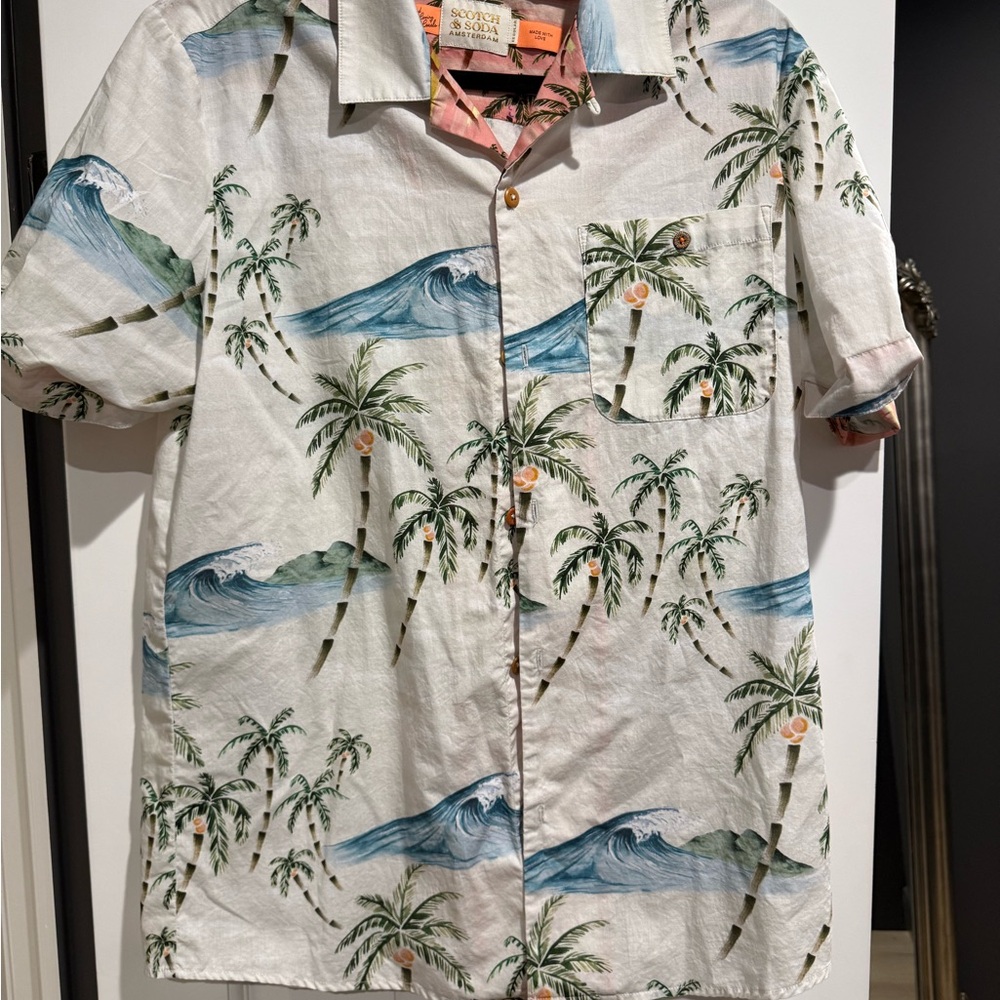 Scotch & Soda Palm Tree Print Shirt